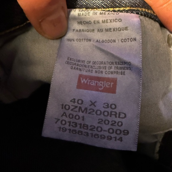 Wrangler Authentics Dark Wash Jeans40x30 - Picture 1 of 4